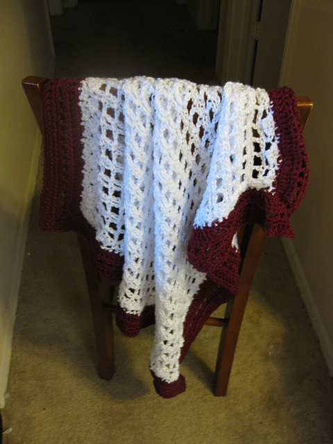 Shell Grid Baby Blanket
