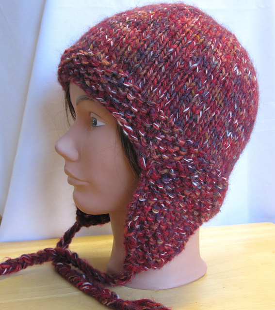 Cozy Top down earflap hat 