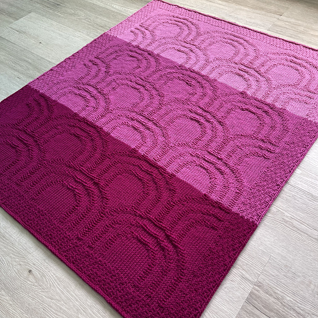 Ravelry Hazel Rainbow Blanket pattern by Kelly Lonergan