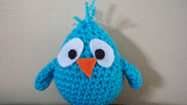 Baby Blue Bird Plush Toy