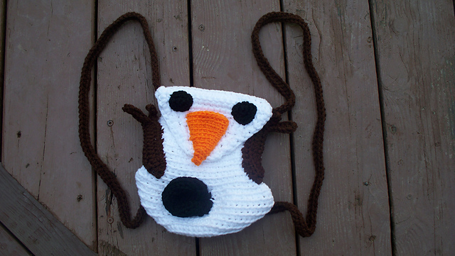 Summer Snowman drawstring backpack