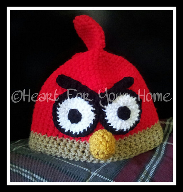 Angry Fowl Beanie Set