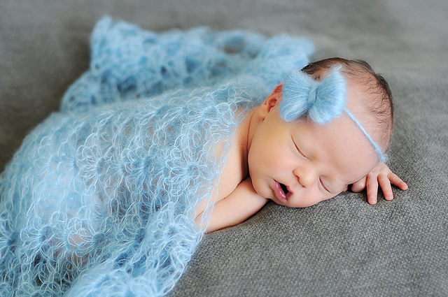 Sweet Shells Mohair Wrap