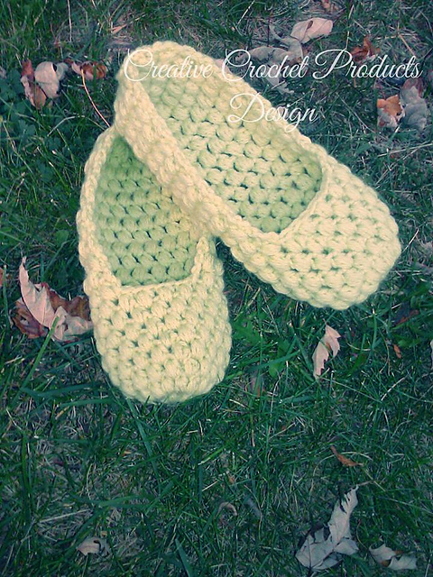 Walking On Clouds Adult Slipper Pattern