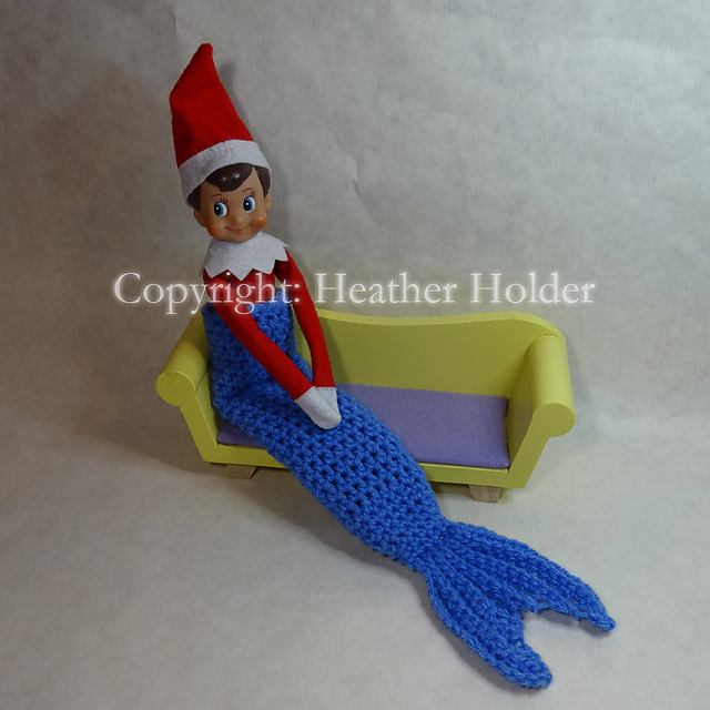 Christmas Elf Mermaid Tail