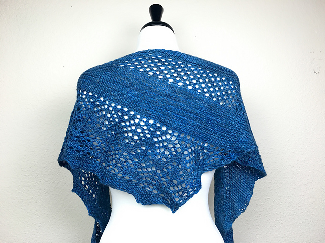 Waving Water Shawlette