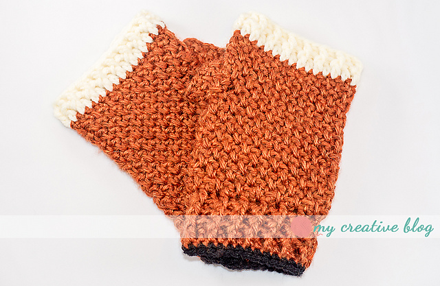 Moss Stitch Fingerless Gloves