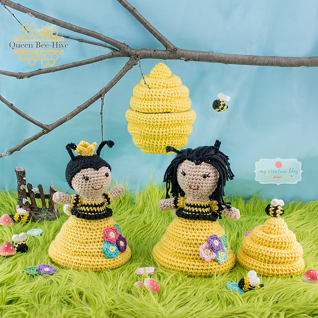 Queen Bee-Hive Doll