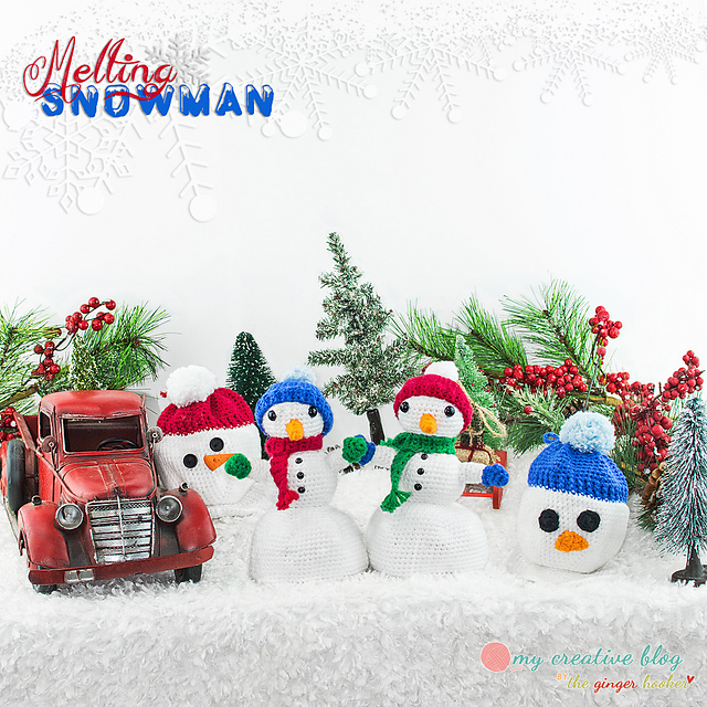 Melting Snowman Doll