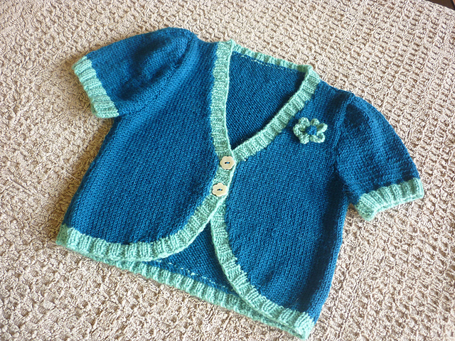 Cardigan and Shoes with Flowers