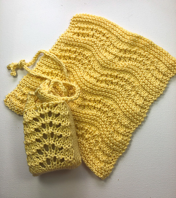 Ripple Cloth and Soap Sack