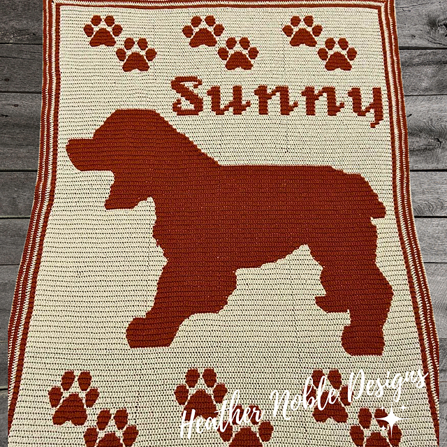 Cockapoo Blanket (Retro-charts only)