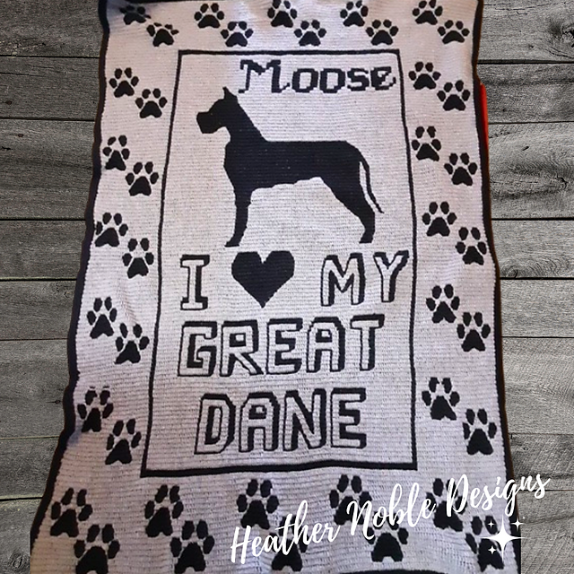 Great Dane Blanket (Retro)