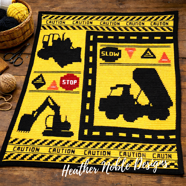 Construction Vehicles Blanket