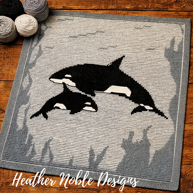 Orca - Mosaic & Tapestry Crochet Blanket