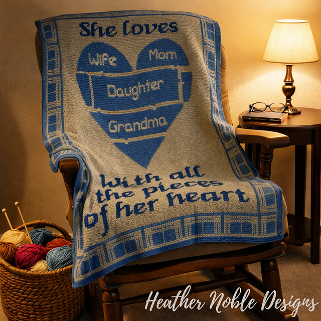 Pieces of Her Heart Blanket