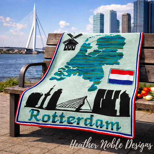Netherlands - Mosaic & Tapestry Crochet Blanket