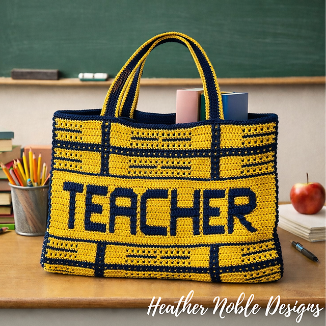 Plaid Teacher Tote