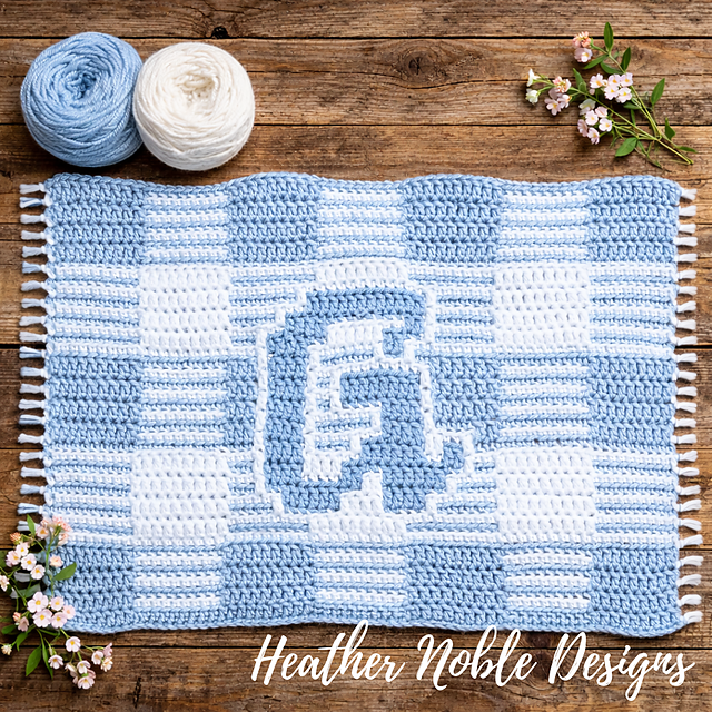 Monogram "G" Gingham Placemat