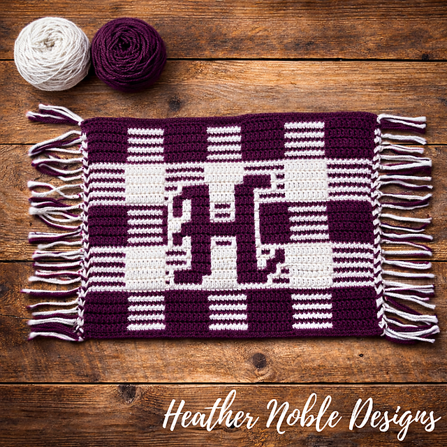 Monogram "H" Gingham Placemat