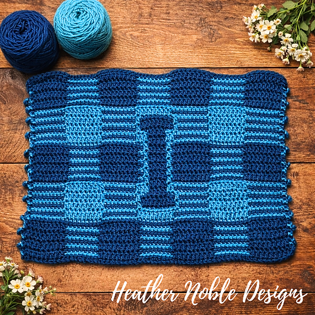 Monogram "I" Gingham Placemat