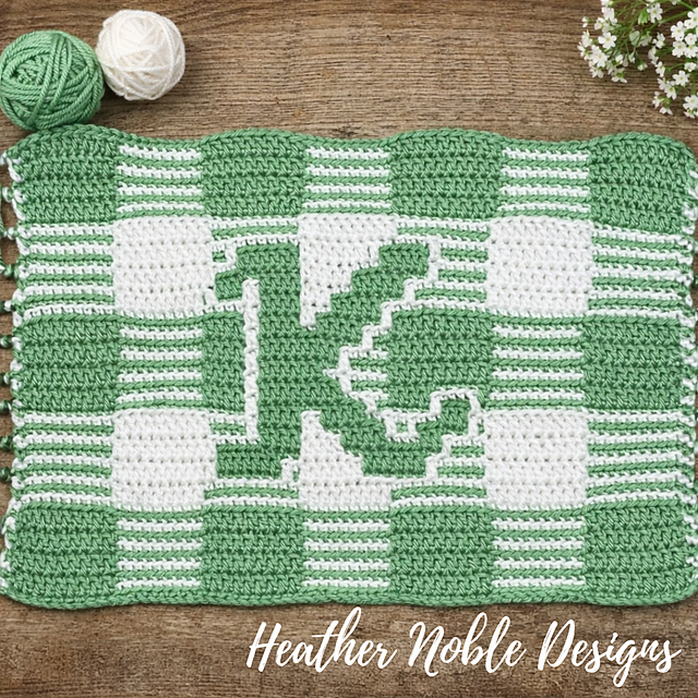 Monogram "K" Gingham Placemat