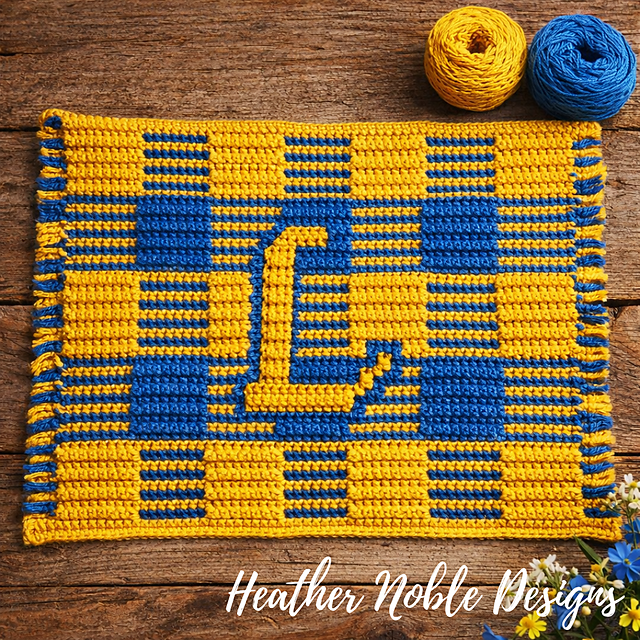 Monogram "L" Gingham Placemat