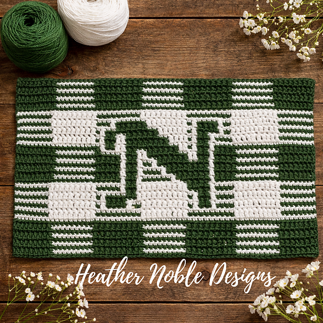 Monogram "N" Gingham Placemat
