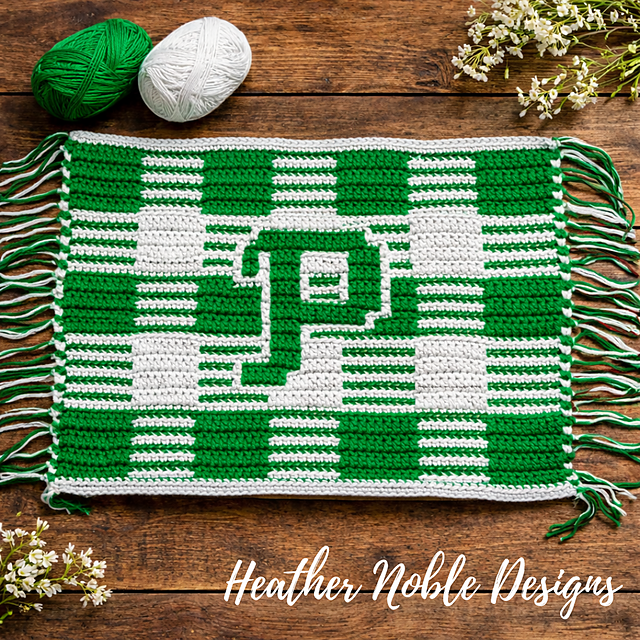 Monogram "P" Gingham Placemat