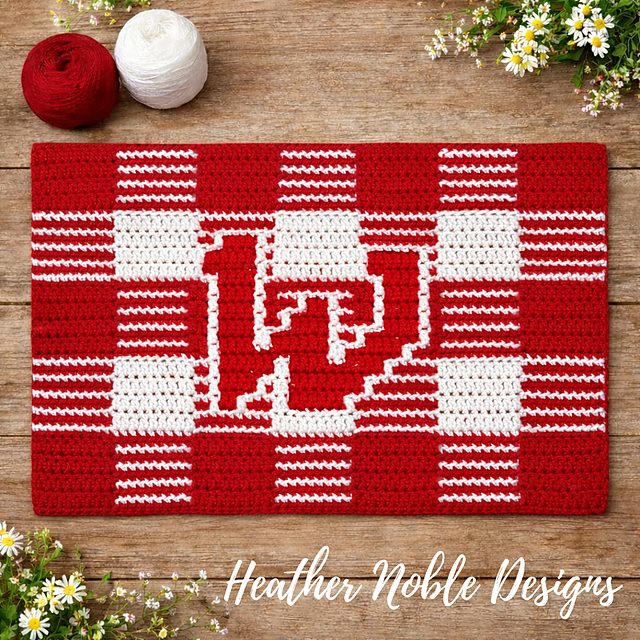 Monogram "W" Gingham Placemat