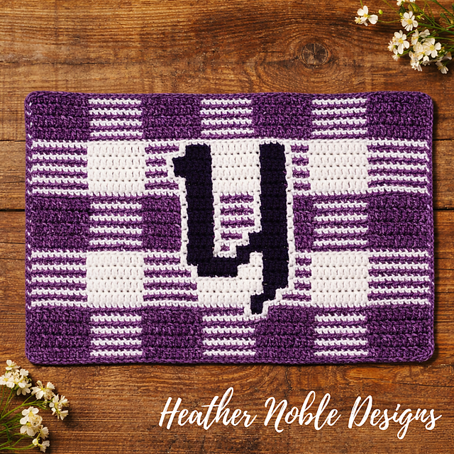 Monogram "Y" Gingham Placemat