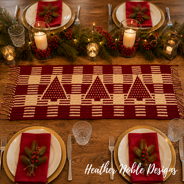 Christmas Tree Table Runner