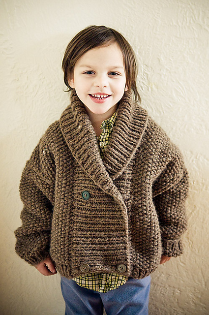 Double-breasted Moss Stitch Jacket