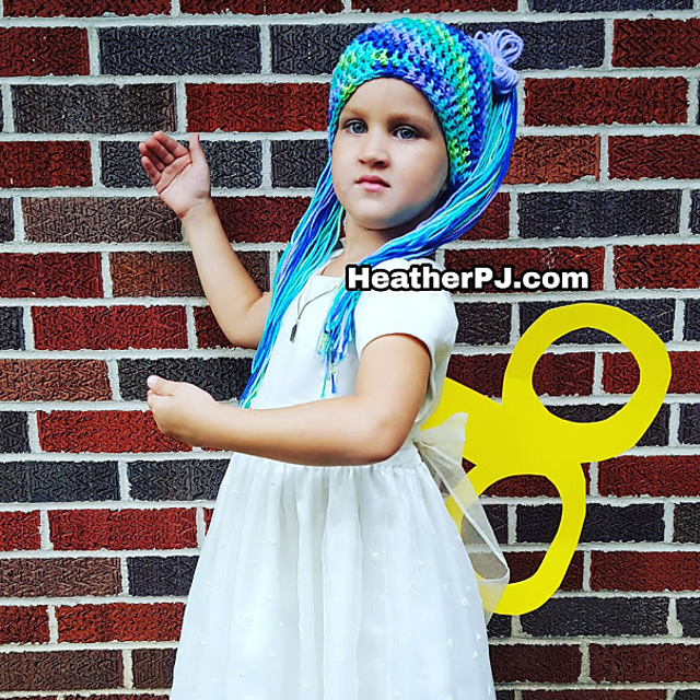 High Pigtail Daisy Crocheted Wig