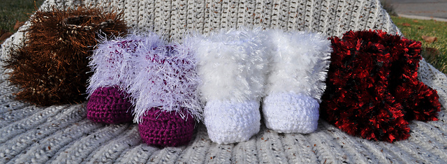 Furry Baby Booties