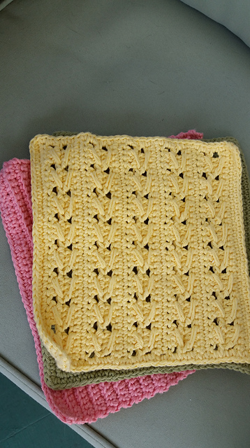 Crochet Eyelet Dishcloth