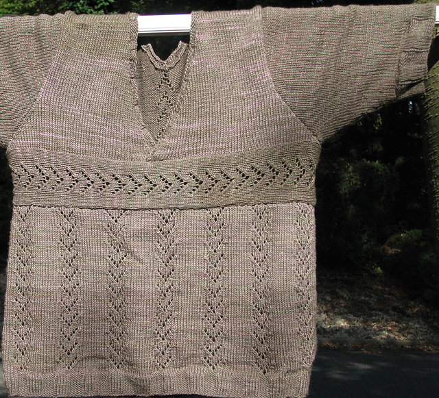 V Wave V Neck Crossed Pullover