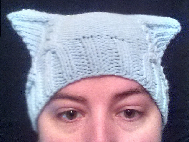 Ruby cat ear hat