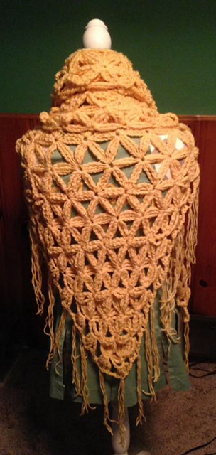 Bottom Up Flower of Life Shawl