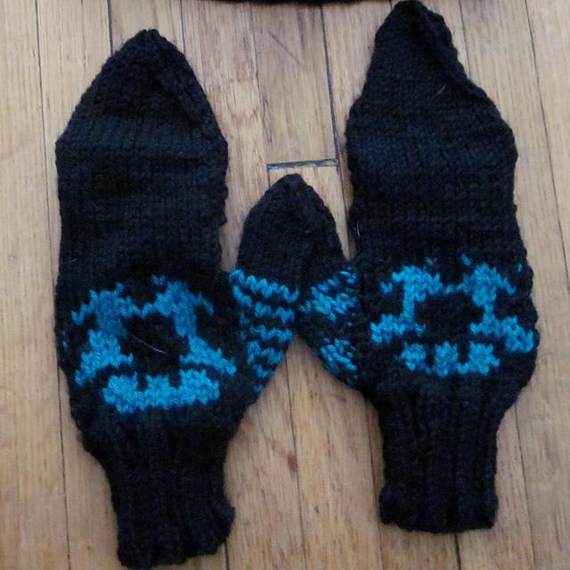 Mario Mushroom Mittens