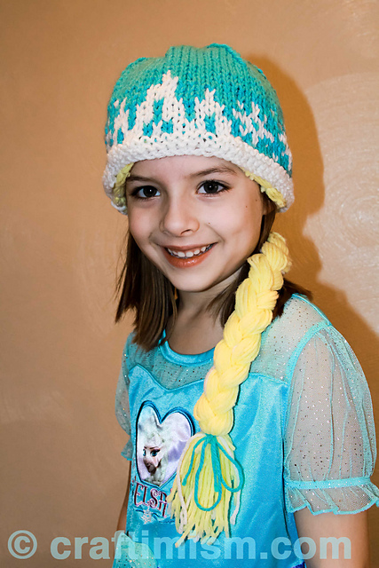 Frozen inspired Elsa hat