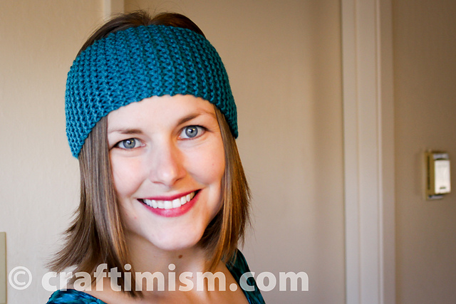 Beginner armband/cup cozy and headband pattern