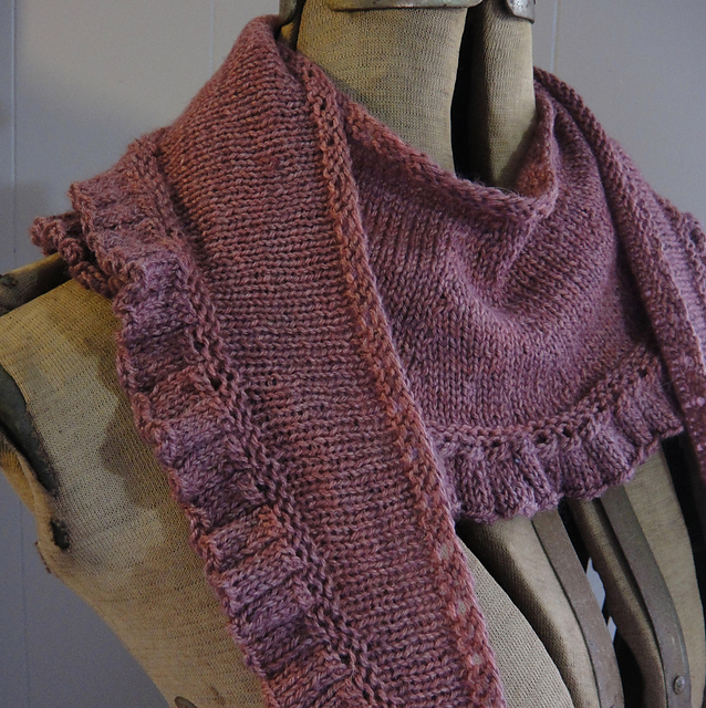 Goffered Crescent Scarf