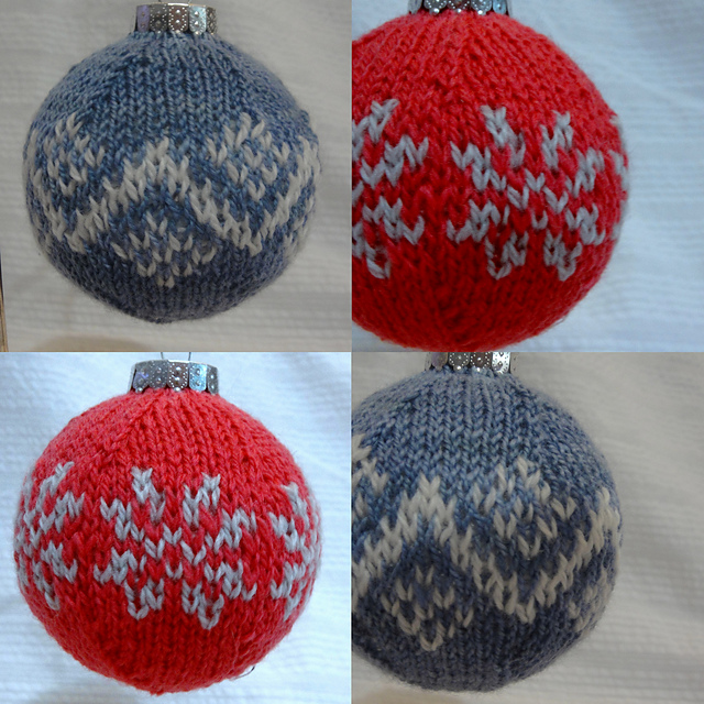 Fair Isle Christmas Balls