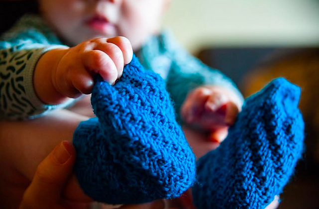 Cozy Baby Spiral Socks