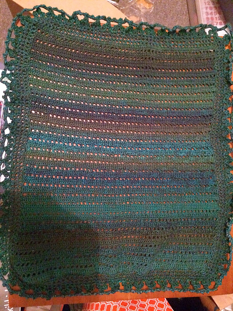 Flower Bud Border Blanket