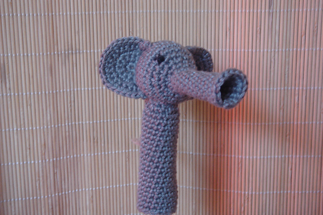 bigheaded elephant finger puppet