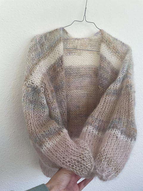 Leichte oversized Mohairjacke