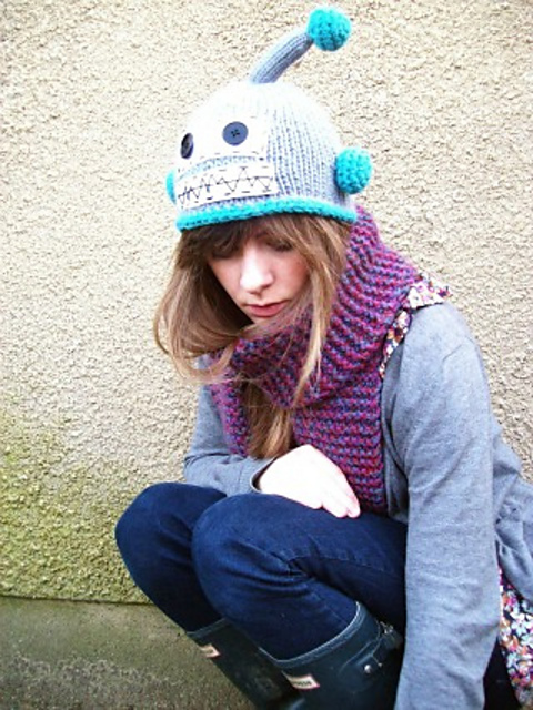 a friendly robot hat