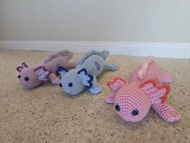 Crochet Amigurumi Axolotl